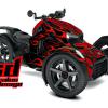 Hot Rod Flames for Can-Am Ryker. Shown in red, full kit