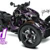 Can Am Ryker wrap, The Perennial shown in purple