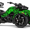 Spyder F3 wrap, The Perfect Scribble. Green on black shown