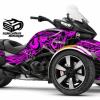 Spyder F3 wrap, The Perfect Scribble. Magenta on black F3T shown