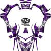 Web Tribal with Royal Purple background and white flames
