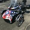 Spyder F3 Patriot wrap, with Captain theme