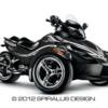 Preview of the RS Spyder graphic, Stealth, in white